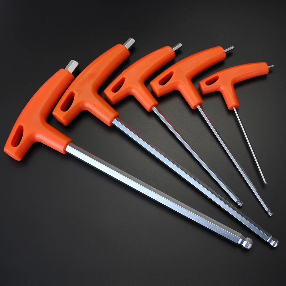 2/2.5/3/4/5/6/8/10mm 볼/플랫 헤드 육각 키 알렌 렌치 수공구 범용 퀵 스냅 어댑터 크롬 바나듐 강철 육각형