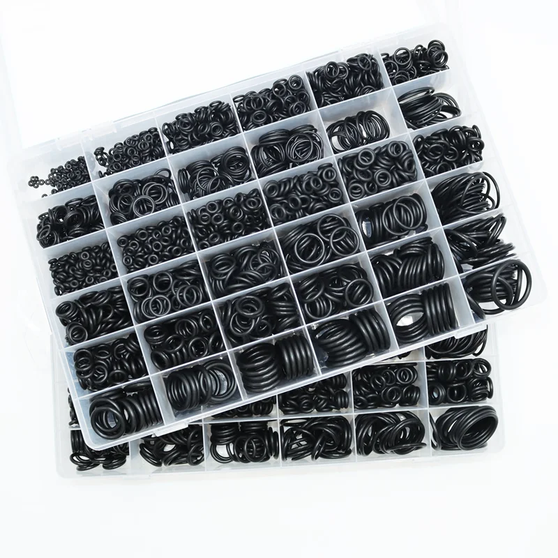 O 링 NBR 씰 와셔 배관 가스켓 두께 1/1.5/2.0/2.4/3.1/4.0 니트릴 부타디엔 고무 스페이서 내유성 Oring 키트