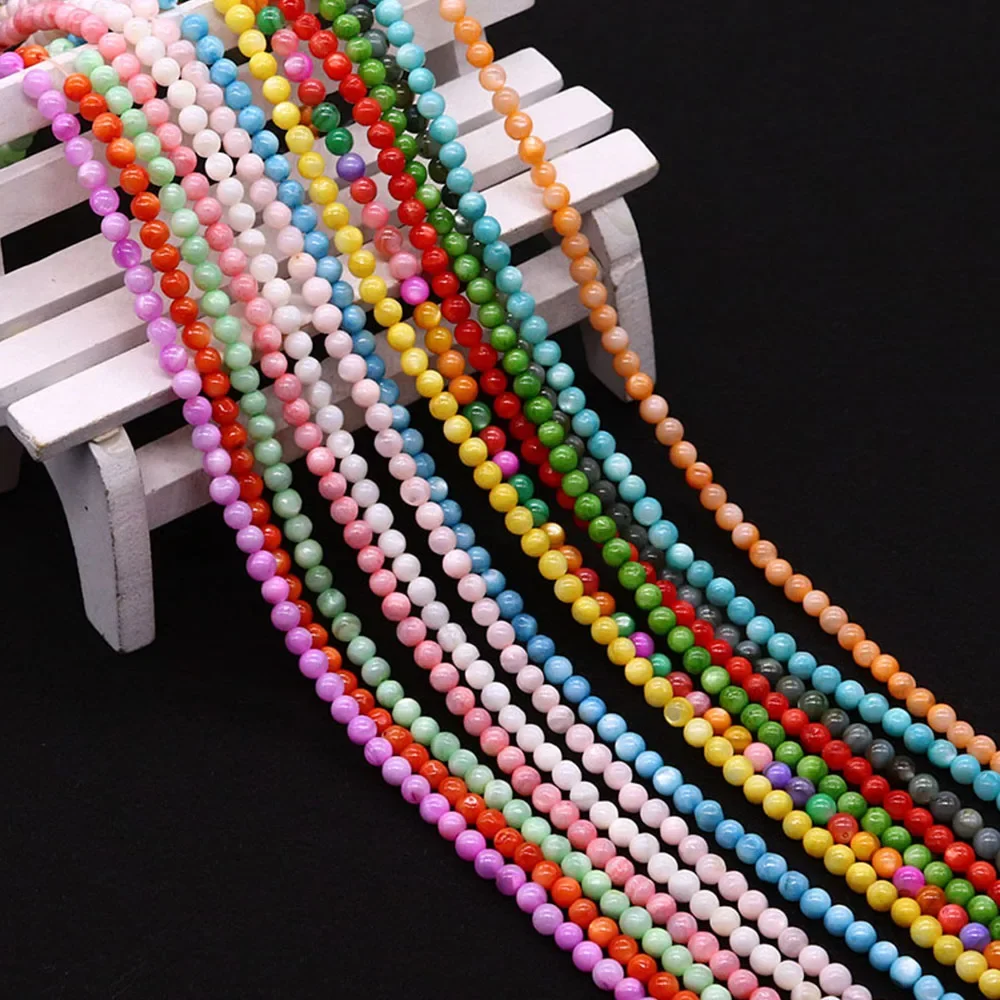 천연 쉘 비즈 라운드 모양 어머니 진주 보석 만들기위한 느슨한 격리 비즈 DIY 팔찌 목걸이, 2/3/4mm title=천연 쉘 비즈 라운드 모양 어머니 진주 보석 만들기위한 느슨한 격리 비즈 DIY 팔찌 목걸이, 2/3/4mm 