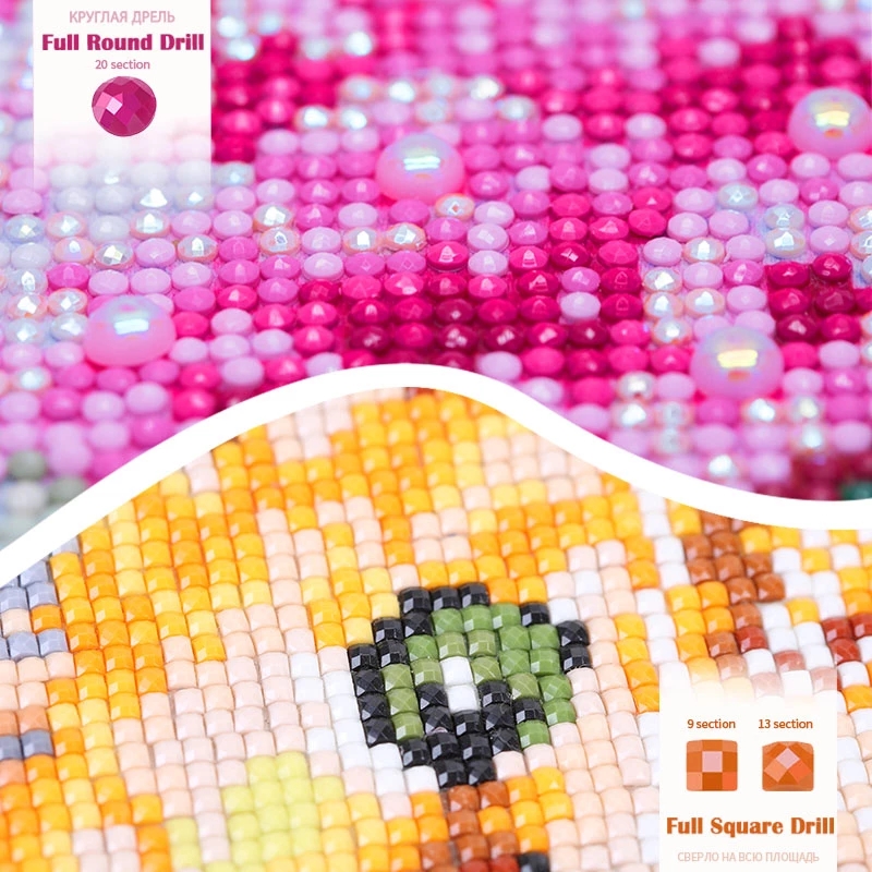 사진 사용자 정의 다이아몬드 페인팅 전체 광장/라운드 다이아몬드 자수 아트 키트 홈 인테리어 Diy 선물 벽 그림