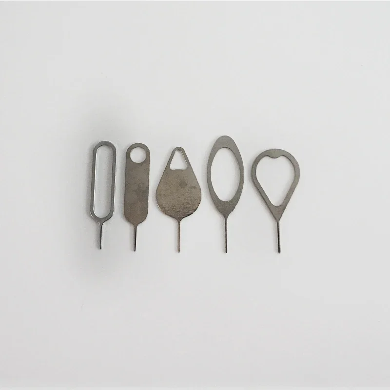 5pcs 휴대 전화 Sim 카드 리무버 핀 바늘 교체 부품 도구 키트 아이폰 삼성 블랙베리 Xiaomi Oppo 화웨이 수리