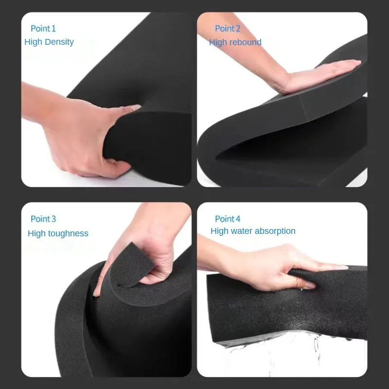 50x30cm 고밀도 폼 패드 도구 상자 충격 흡수 스폰지 시트 하드 비행 케이스 섀도우 폼 툴킷 도구 주최자 45x35cm