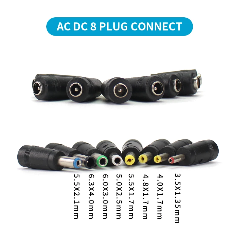AC DC 조정 가능한 어댑터 12V 볼트 LED 디스플레이 화면 전원 공급 장치 DC 잭 커넥터 플러그가있는 220V ~ 3V 5V 9V 12V 24V 36V
