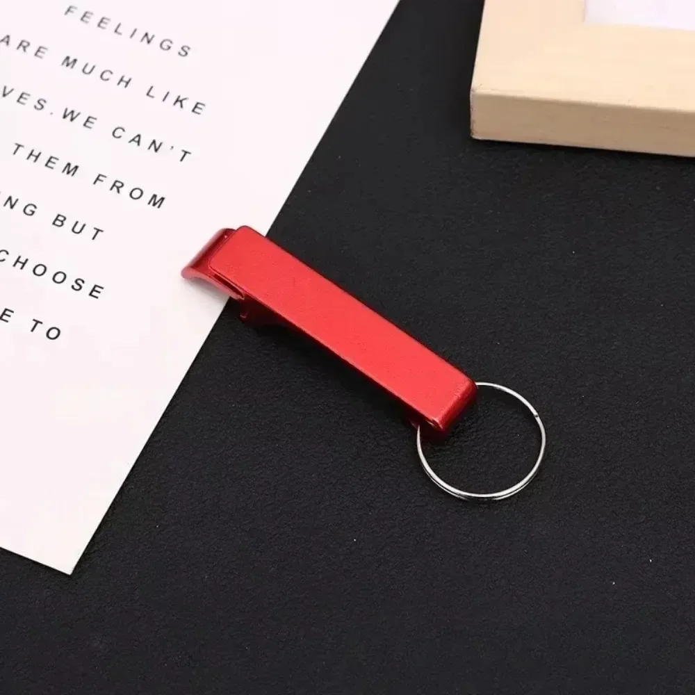 5PCS 사용자 정의 로고 이름 키 체인 병따개 맥주 열쇠 고리 다기능 레이저 조각 열쇠 고리 체인 바 광고 멀티 컬러 선물