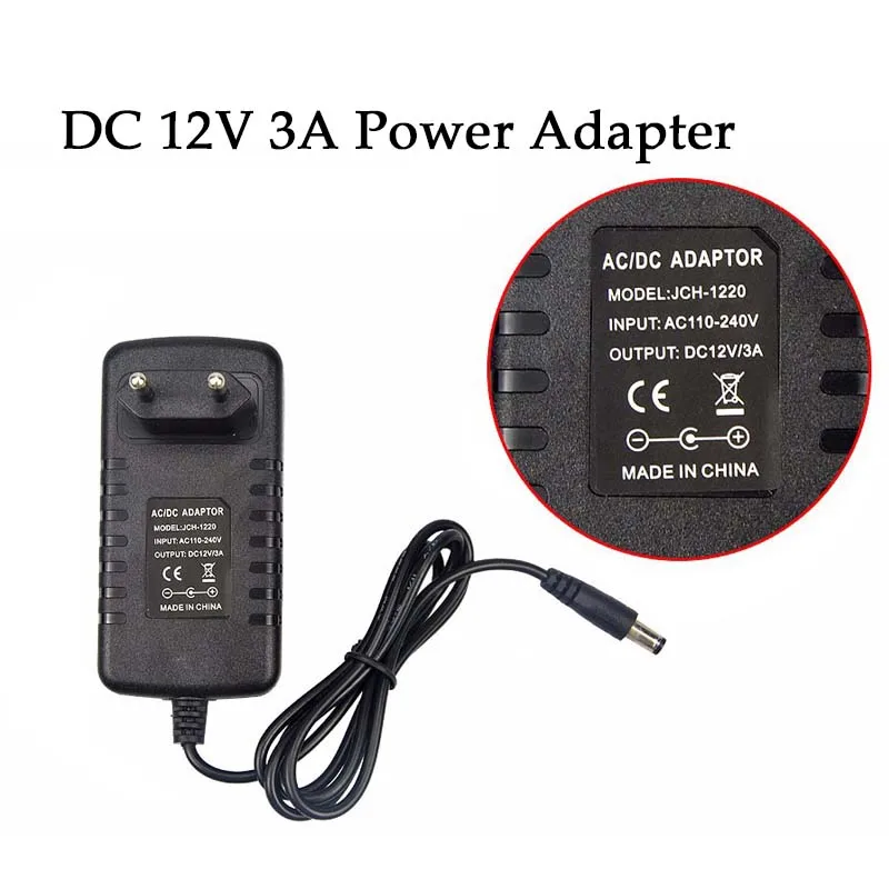 DC 5V 12V 24V LED 전원 공급 장치 AC 110V ~ 220V 조명 변압기 1A 2A 3A 4A 5A 6A 8A 10A CCTV 카메라 라우터 용 전원 어댑터