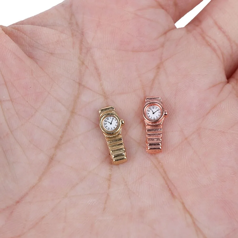 1:12 인형 집 미니어처 손목 시계 놀이, 인형 집 미니어처, 홈 장식 액세서리 장난감, 척 놀이 장난감