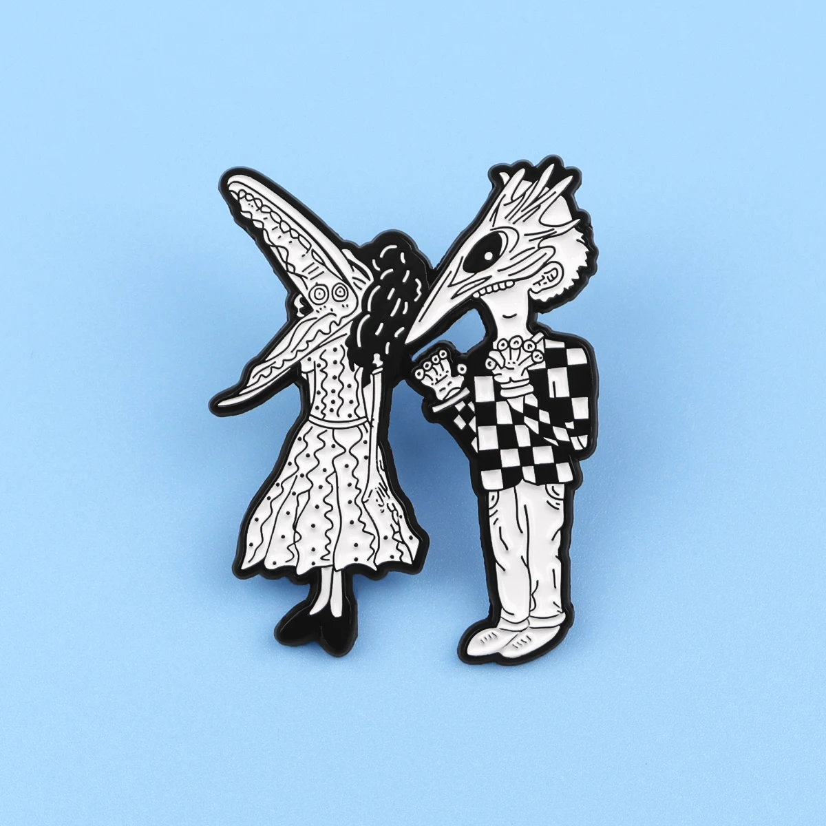 재미 있은 광대 에나멜 핀 공포 영화 브로치 소나무 옷깃 핀 배지 배낭 의류 액세서리 할로윈 쥬얼리 파티 선물