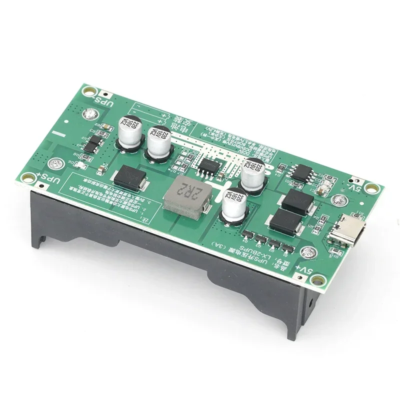 Type-C 15W 3A 고속 충전 UPS 전원 공급 장치/18650 리튬 배터리 충전기 모듈 DC-DC 스텝 업 부스터 컨버터 5V 9V 12V