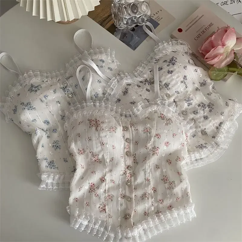 꽃 튜브 탑 프렌치 우드 귀 밑단 캐미솔 여성용 통기성 레이스 탱크 탑 여름용 아름다운 속옷 title=꽃 튜브 탑 프렌치 우드 귀 밑단 캐미솔 여성용 통기성 레이스 탱크 탑 여름용 아름다운 속옷 