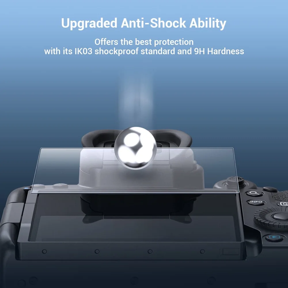 캐논 EOS R8 R7 R6 마크 II R50 R10 R5 RP 스크린 보호대, 스크래치 방지 보호 필름 액세서리, 강화 유리 2 개