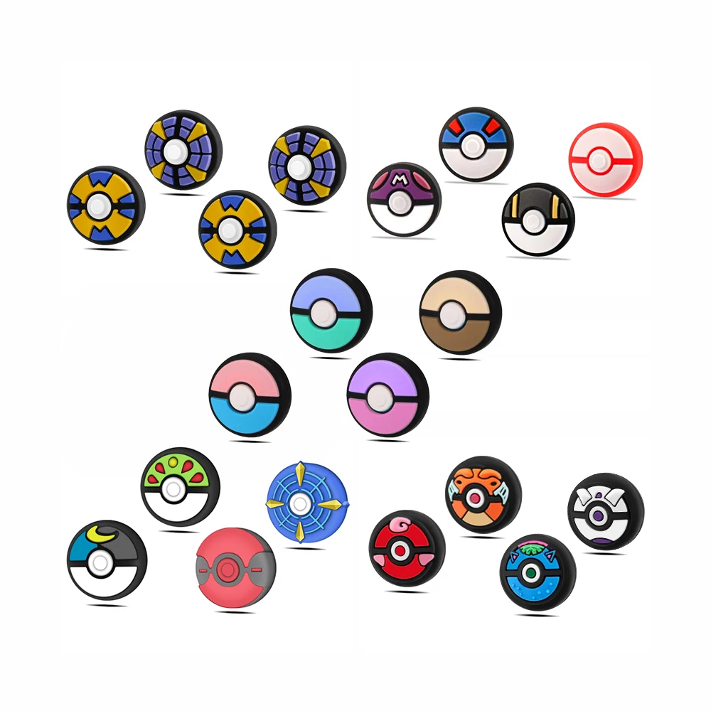 만화 실리콘 아날로그 엄지 그립 캡, 닌텐도 스위치 OLED, 스위치 라이트, 스위치 조이스틱 보호 커버와 호환 가능, 4 개 title=만화 실리콘 아날로그 엄지 그립 캡, 닌텐도 스위치 OLED, 스위치 라이트, 스위치 조이스틱 보호 커버와 호환 가능, 4 개