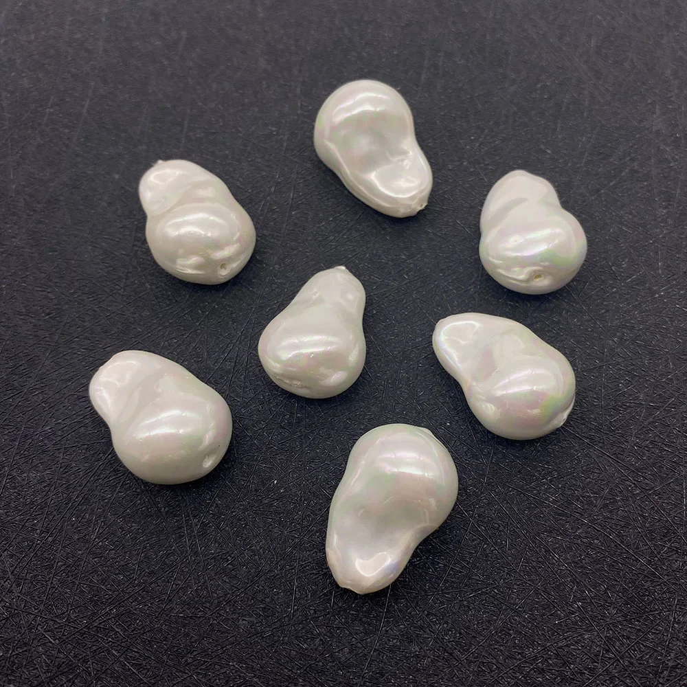 절묘한 불규칙한 직선 구멍 쉘 비즈 8-25mm 매력 패션 만들기 DIY 목걸이 귀걸이 팔찌 쥬얼리 액세서리