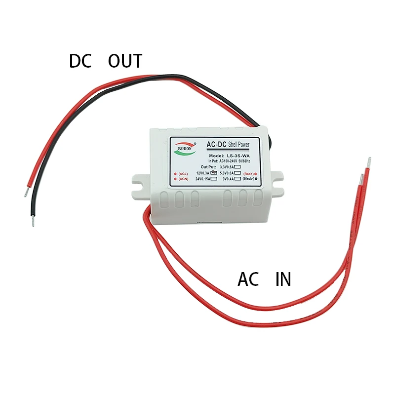 AC-DC 변환기 스텝 다운 전원 공급 장치 모듈 AC110V 220V 230V-DC 3V 5V 9V 12V 15V 24V 3W Led 절연 전압 안정화