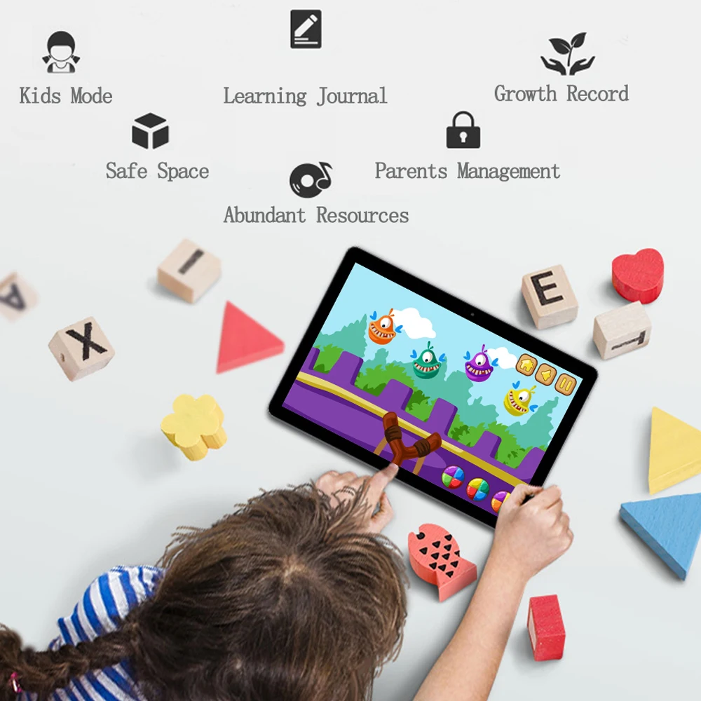 BDF 새로운 10.1 인치 태블릿 옥타 코어 4GB RAM 64GB ROM 듀얼 SIM 카드 3G 전화 통화 WiFi 블루투스 Google Play 태블릿 Pc