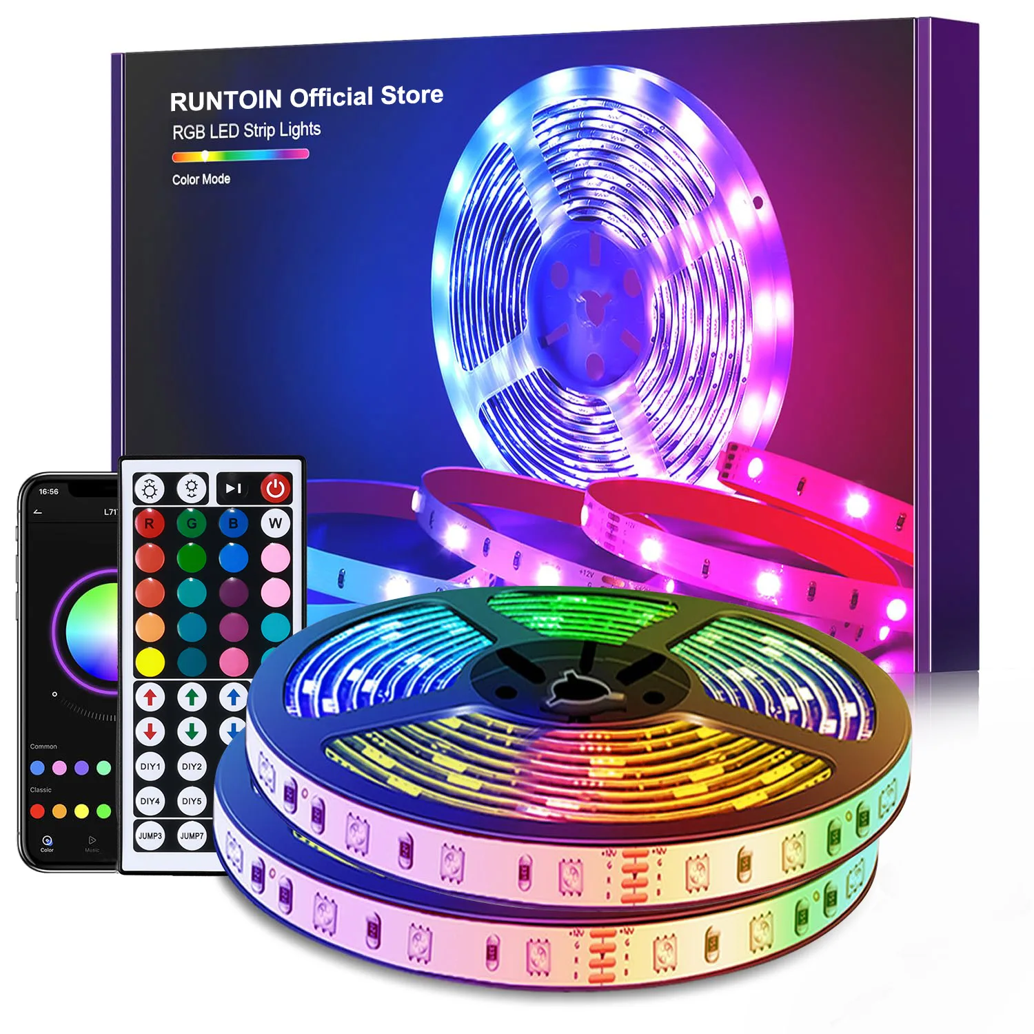 USB LED 스트립 조명 RGB 5050, 색상 변경, 블루투스 앱 제어, LED 램프 다이오드 테이프 리본, 방 장식, TV 백라이트, 1-40m title=USB LED 스트립 조명 RGB 5050, 색상 변경, 블루투스 앱 제어, LED 램프 다이오드 테이프 리본, 방 장식, TV 백라이트, 1-40m 