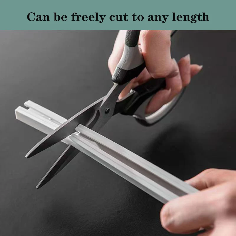 나노 자동 슬라이딩 트랙을 펀칭하지 않고 강력한 자체 접착 커튼 트랙 상단 장착 측면 장착 창 장식 액세서리