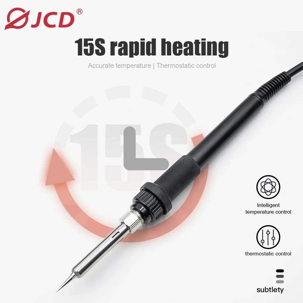 JCD 8586D 납땜 스테이션 2 IN 1 750W 뜨거운 공기 총 LCD 듀얼 디지털 디스플레이 전기 납땜 인두 SMD 용접 재 작업 스테이션