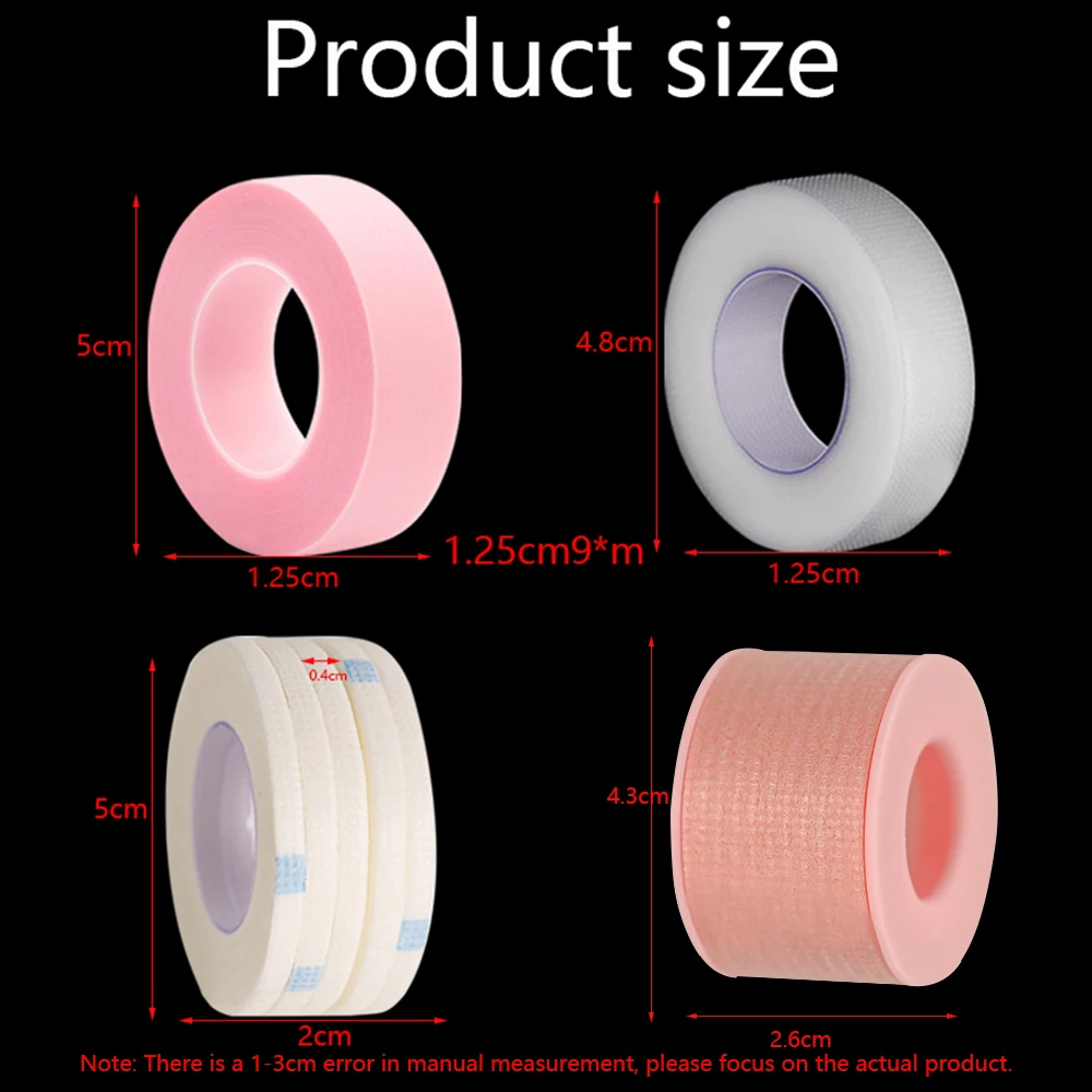 1/3/5 롤 속눈썹 연장 테이프 PE 접착 도구 Micropore 속눈썹 용 눈 패드 아래 접목 용품 속눈썹 리프팅 테이프