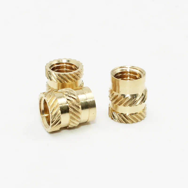 M2 M3 M4 M5 M6 M8 황동 열 삽입 너트 모음 세트 핫멜트 널링 스레드 삽입 내장 구리 너트 3d 인쇄 Nutinsert