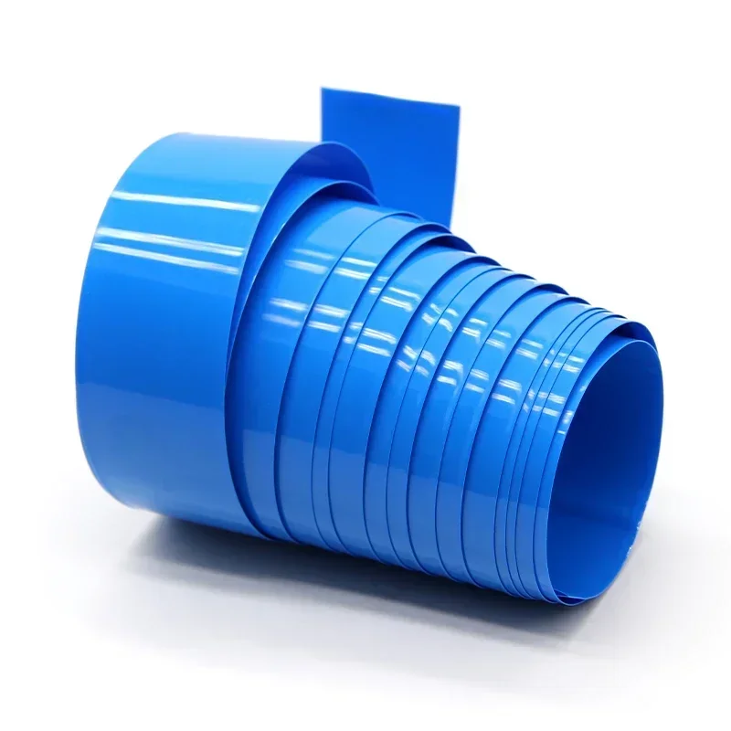 18650 PVC 열 수축 튜브 배터리 팩 파란색 폭 29.5mm~300mm 절연 보호 필름 랩 리튬 케이스 케이블 슬리브