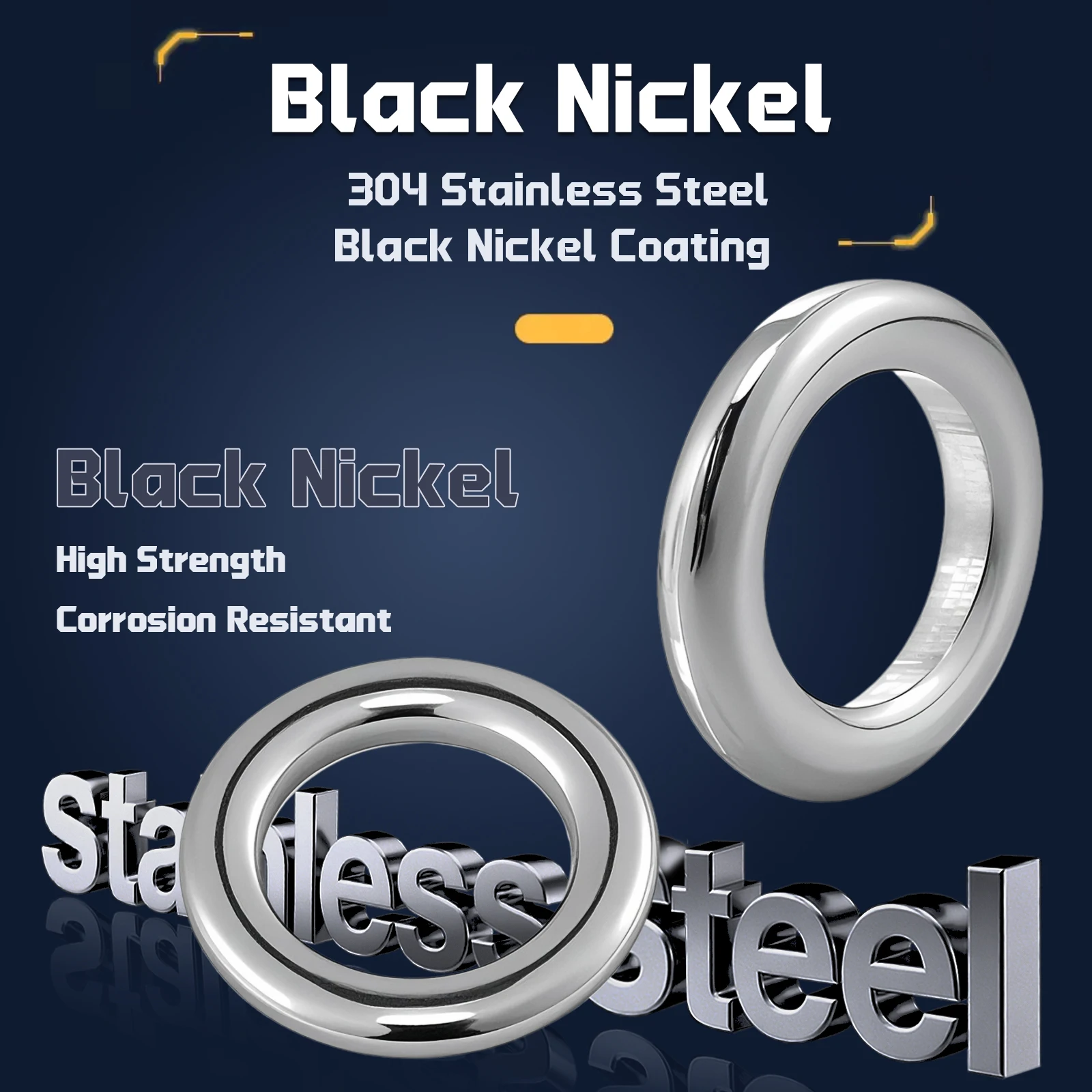 낚시 솔리드 링 20~100Pcs 낚시 미끼 커넥터 스테인레스 스틸 스냅 낚시 액세서리 솔리드 링 바닷물 태클 크롬