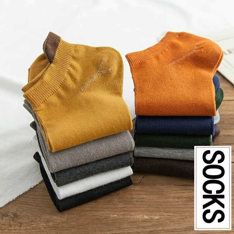 남성 로우 컷 발목 양말 10 쌍 하이 퀄리티 남성 양말 짧은 양말 통기성 여름 캐주얼 소프트 스포츠 양말