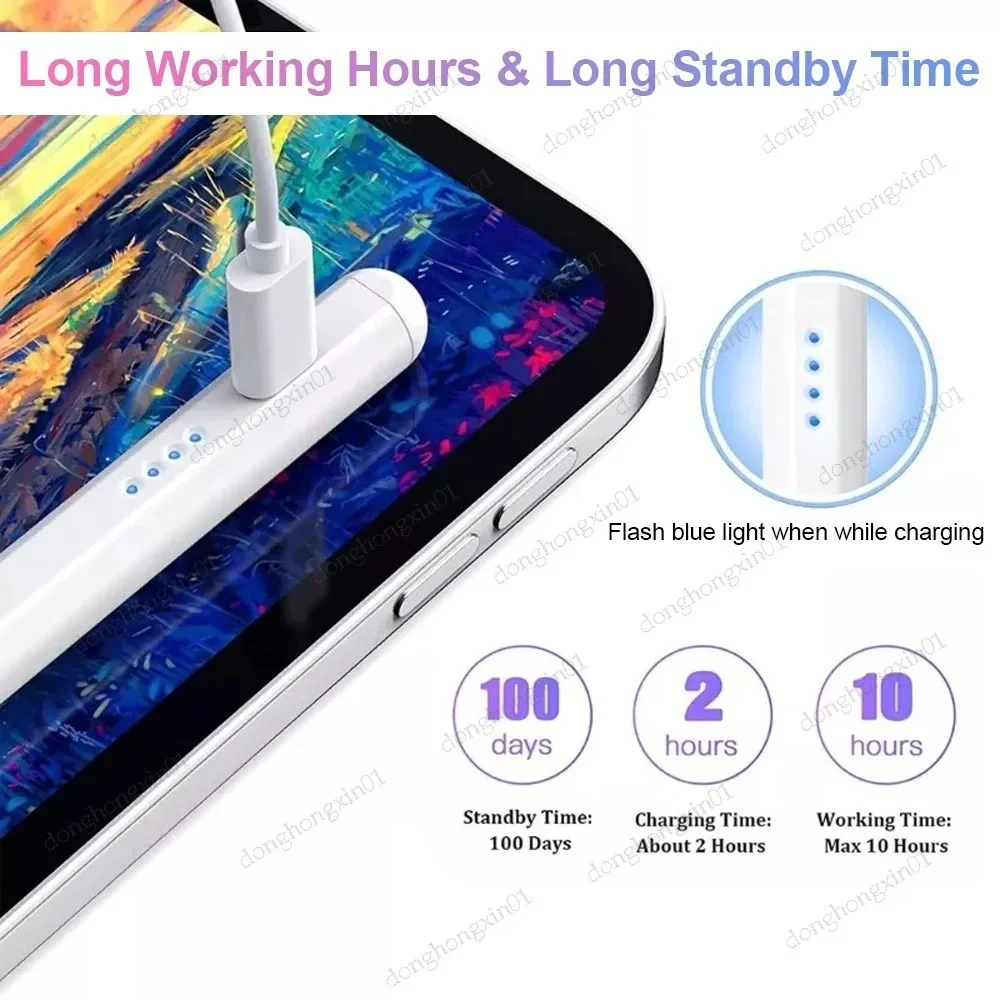 Redmi Pad SE 4G 용 범용 스타일러스 펜 Xiaomi Poco Pad 5G 5 6S Pro 12.4 Android 용량 성 펜용 8.7 인치 10.61 Pro 12.1