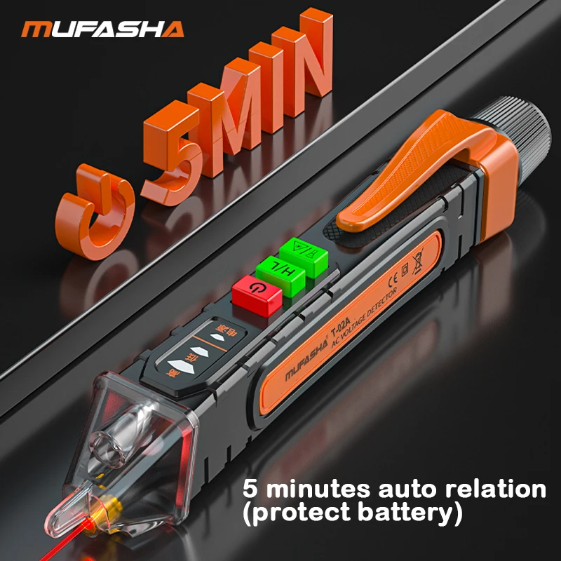 비접촉 전압 검출기 전기 펜 AC 전압 테스터 스마트 브레이크 포인트 파인더 12-1000V