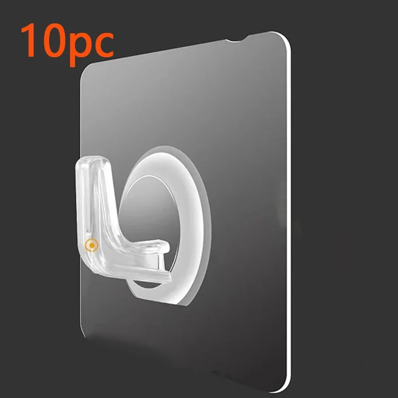 부엌 욕실 장식에 대 한 벽에 강한 옷걸이를 걸기위한 투명 한 자기 접착 후크 벽 교수형 후크