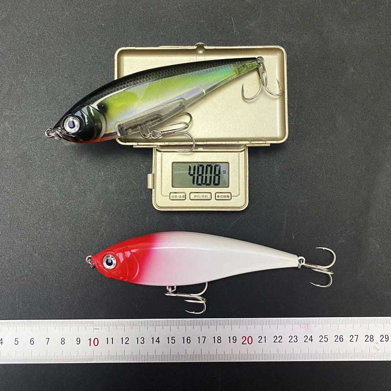 130mm 48g 연필 낚시는 바닷물 송어 Pesca 인공 Twitchbait Twitch 낚시 장비에 대한 3D 플로팅 Wobblers를 미끼