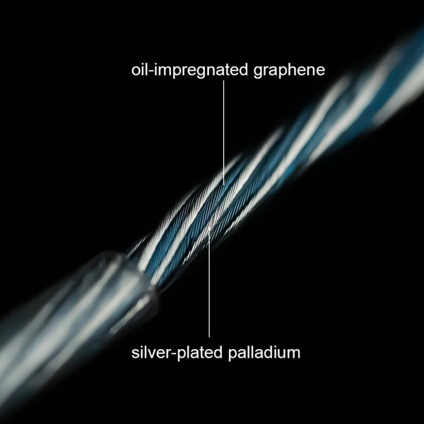 Trusted-50 LN2 냉동 7N 순수 OCC 오일-그래핀 PdAg 이어폰 케이블 IE900/IE600/HD600용 3.5mm/4.4mm 밸런스드 MMCX/2Pin/QDC