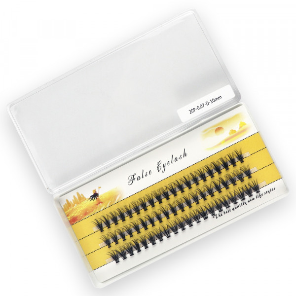 40/30/20D 클러스터 속눈썹 연장 1Box/60 번들 자연 두꺼운 밍크 속눈썹 러시아 개별 속눈썹 뭉치 도매 섬모