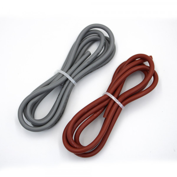 10 미터 와이어 실리콘 12 14 16 18 20 22 24 26 28 30 AWG 5m 빨간색 및 5m 검정색 고품질 컬러 케이블