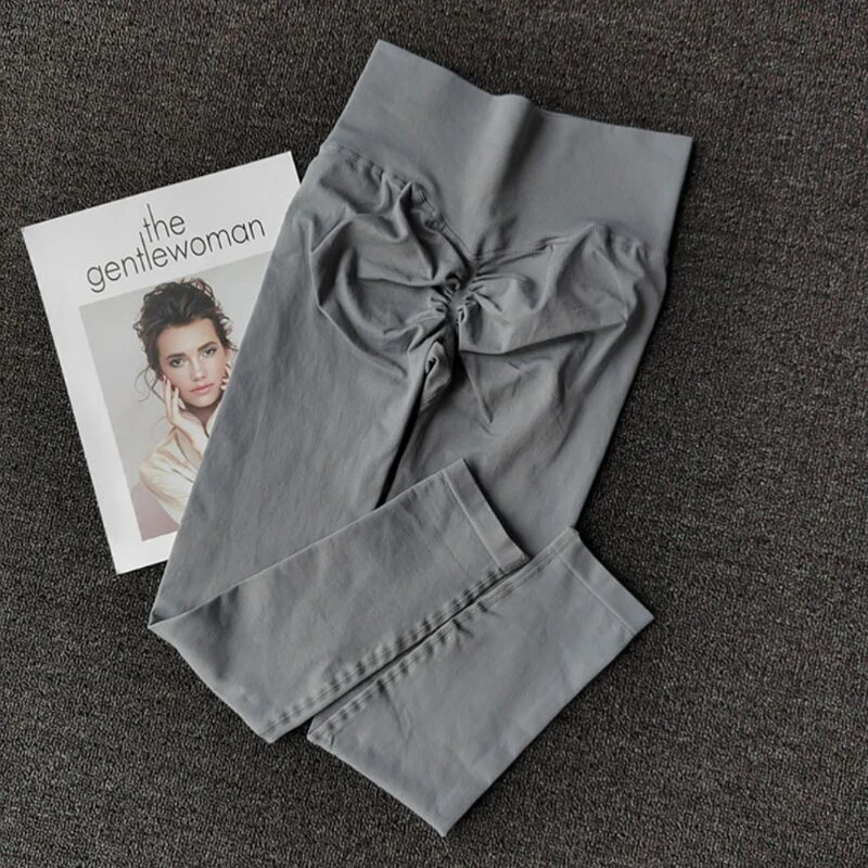 원활한 스포츠 요가 하이 웨이스트 바지 레깅스 스포츠 요가 체육관을 통해 볼 빠른 건조 바지 엉덩이 바지