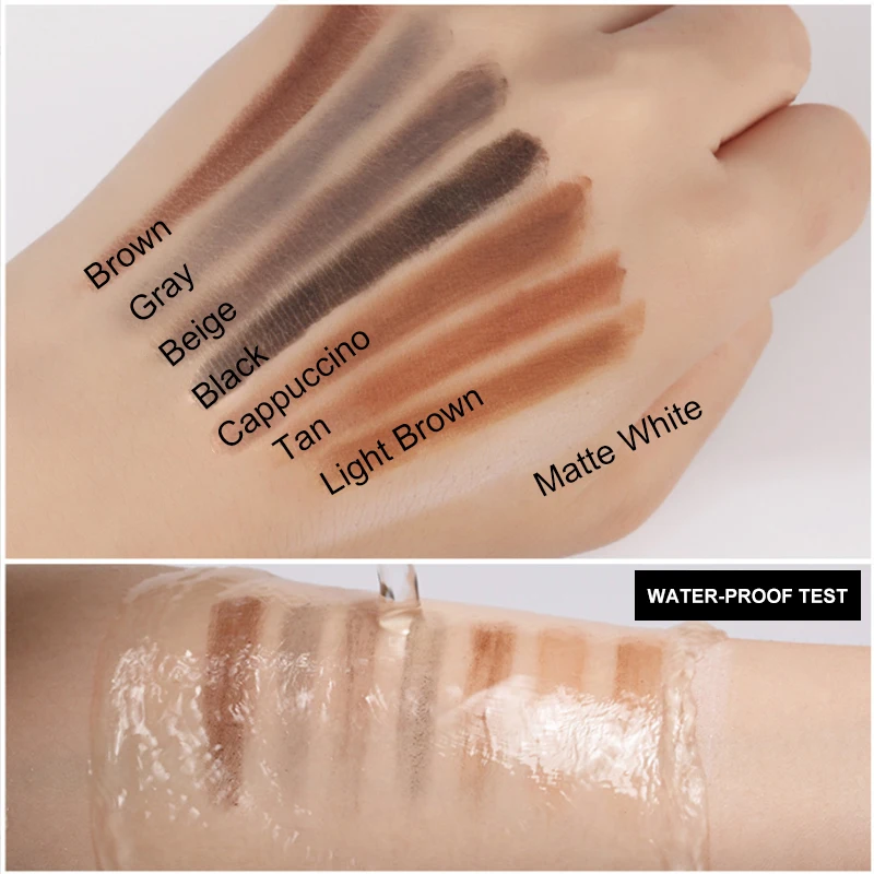 1PC 눈썹 연필 방수 마이크로 블레이드 눈썹 펜 색조 문신 눈썹 메이크업 6 색 자연 오래 지속되는 눈썹 연필