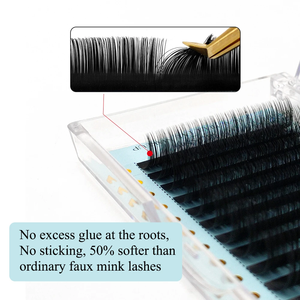 Abonnie 매트 블랙 볼륨 캐시미어 속눈썹 C CC D 개별 속눈썹 연장 메이크업 Cilios
