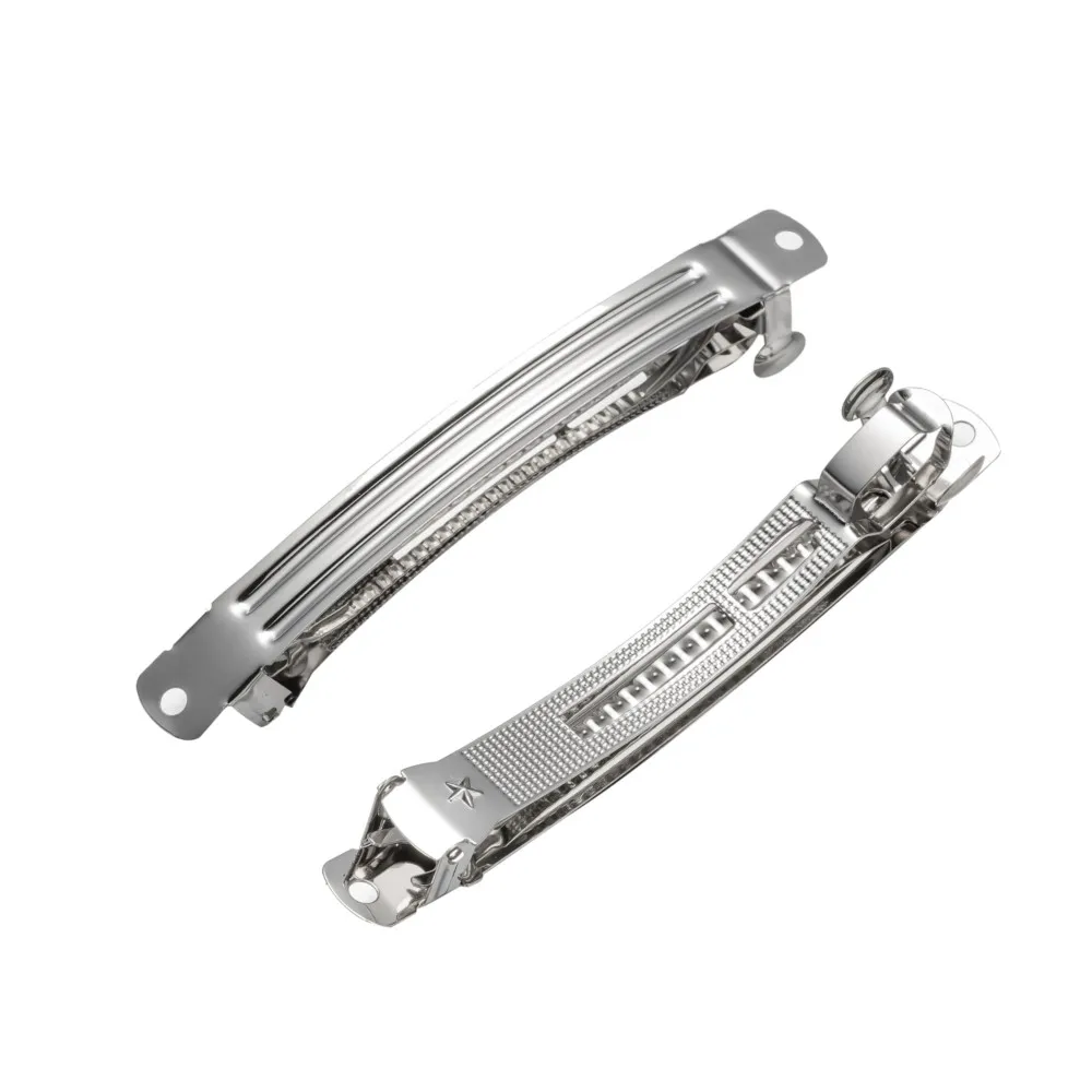 10pcs 금속 프랑스어 자용 헤어 클립 핀 여자를위한 빈 자료 여자 DIY 머리핀 액세서리 쥬얼리 만들기 용품 공예품