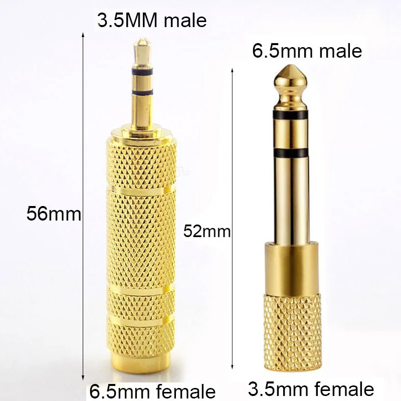오디오 6.5 남성 - 3.5 여성/3.5 남성 잭 - 6.35 여성 어댑터 증폭기 어댑터 casque et micro 소형 - 대형 title=오디오 6.5 남성 - 3.5 여성/3.5 남성 잭 - 6.35 여성 어댑터 증폭기 어댑터 casque et micro 소형 - 대형 