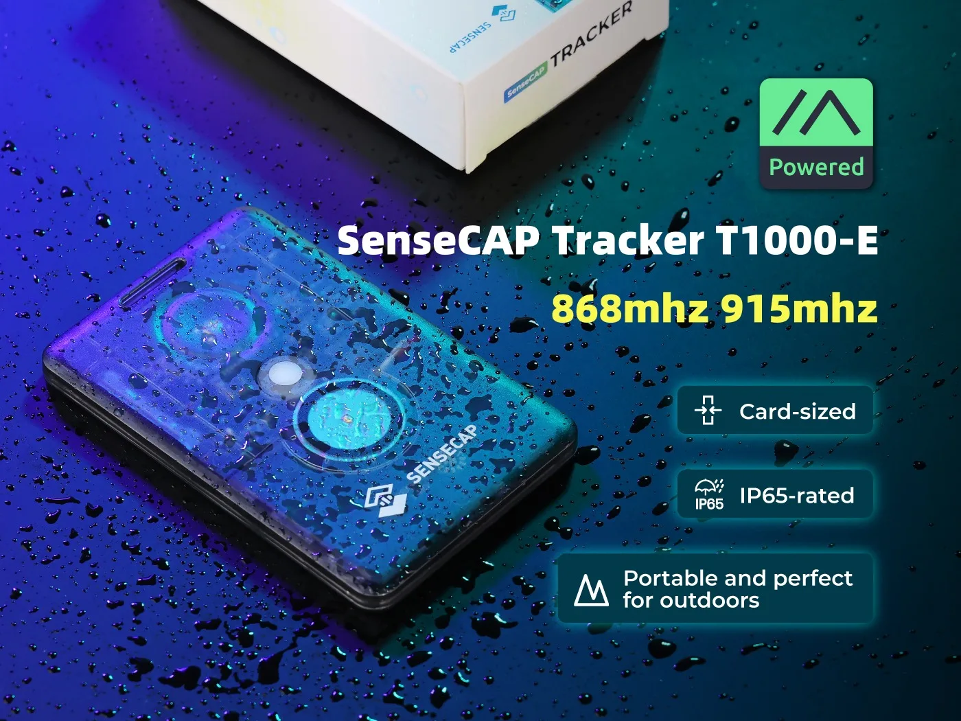 LR1110,nRF52840,AG3335 GPS, IP65 실내 및 실외 포지셔닝, 모션 센서를 갖춘 Sensecap T1000 E 메쉬 트래커