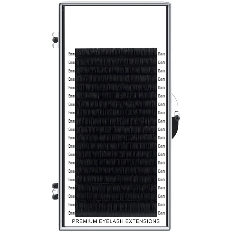 H&L SINCE 1990 20Rows 속눈썹 연장 용품 개별 속눈썹 프리미엄 실크 볼륨 클래식 래쉬 소프트 매트 다크 블랙