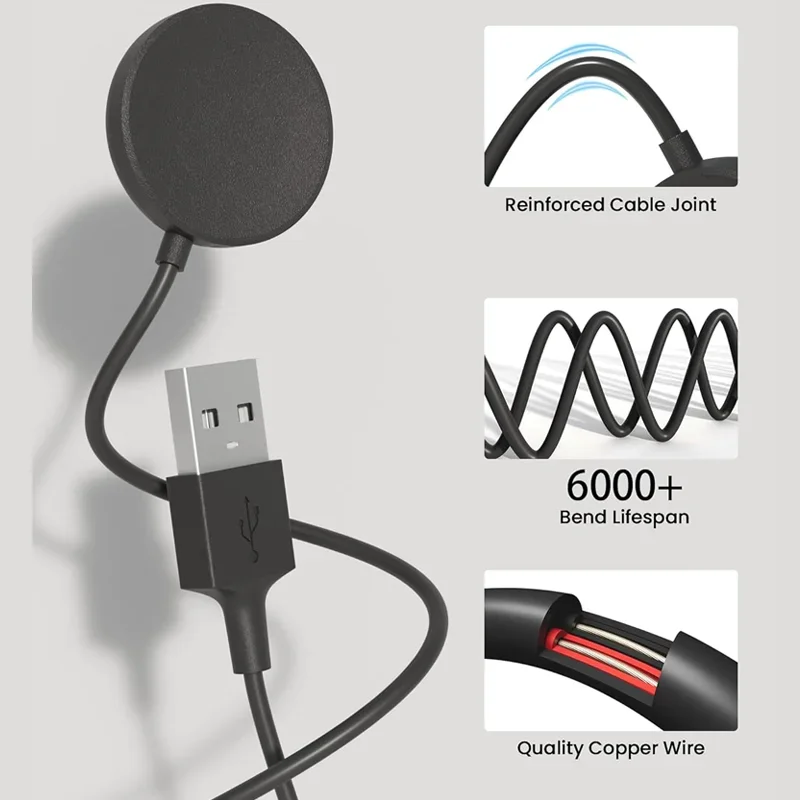 삼성 갤럭시 시계 7 울트라 FE 6 5 프로 고속 충전 USB C 용 자기 충전기 삼성 시계 4 3 2 1 범용 충전