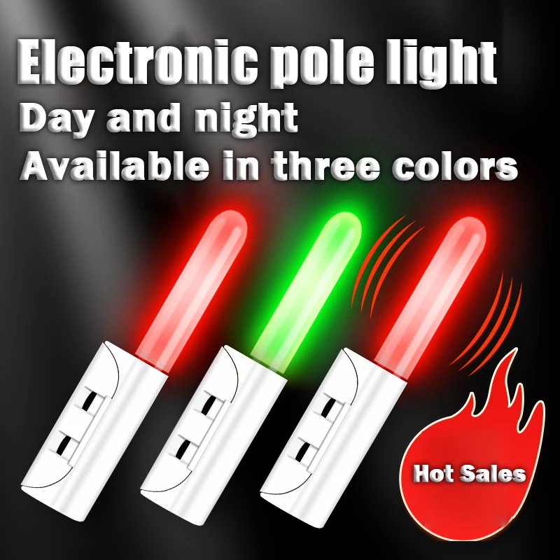 LED 야간 조명 전자 낚싯대 조명, CR425 충전식 배터리, 듀얼 포트 USB 충전, 야간 낚시 태클, 2 피스, 신제품