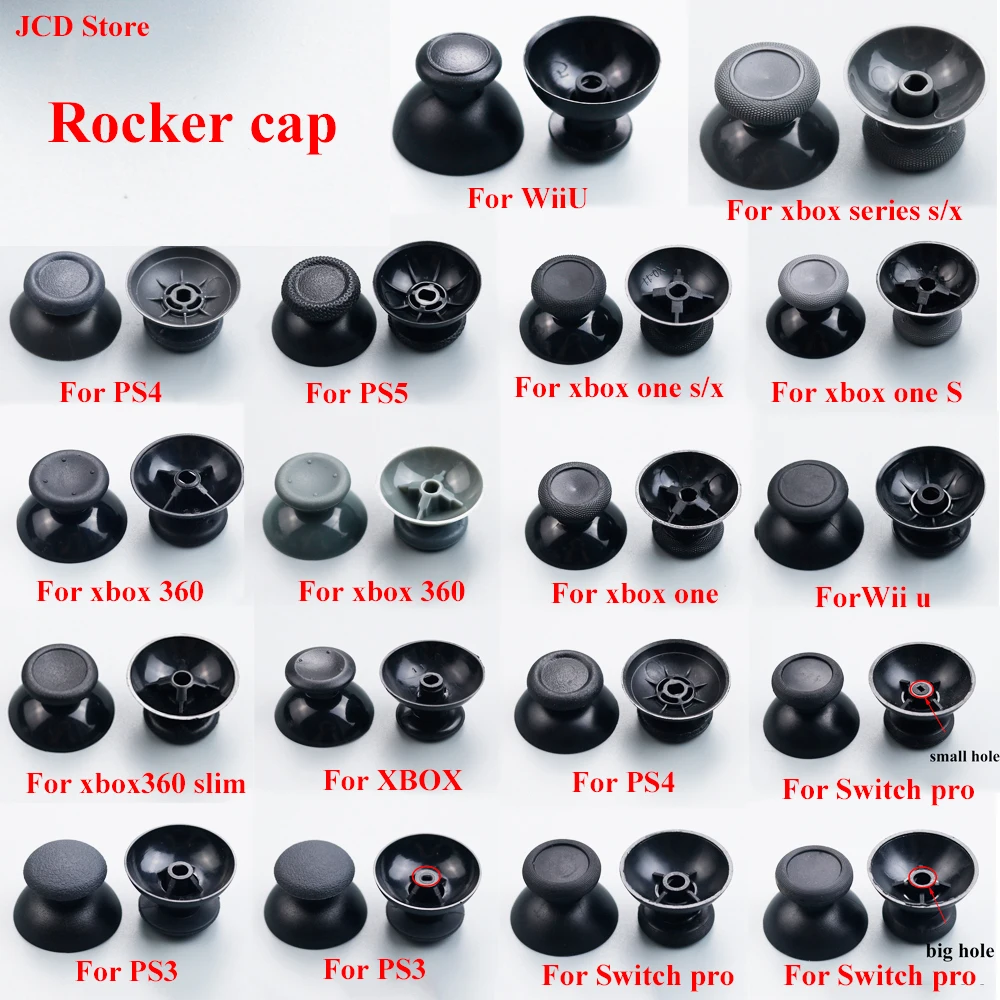 PS3 PS4 PR0 PS5 Xbox 360 / One / 시리즈 S X WII WiiU NGCController 용 10pcs 아날로그 조이스틱 스틱 그립 캡