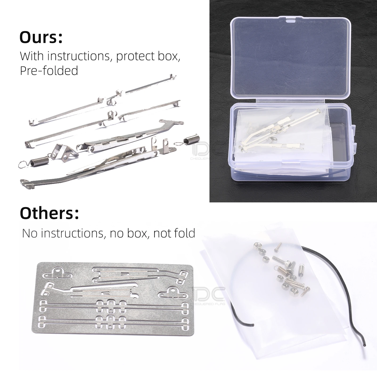 DC 1/10 1/8 스케일 금속 와이퍼 RC 크롤러 자동차 액세서리 TRX4 Defender Bronco G500 MST KM2 부품 용 축 SCX10 지프 체로키