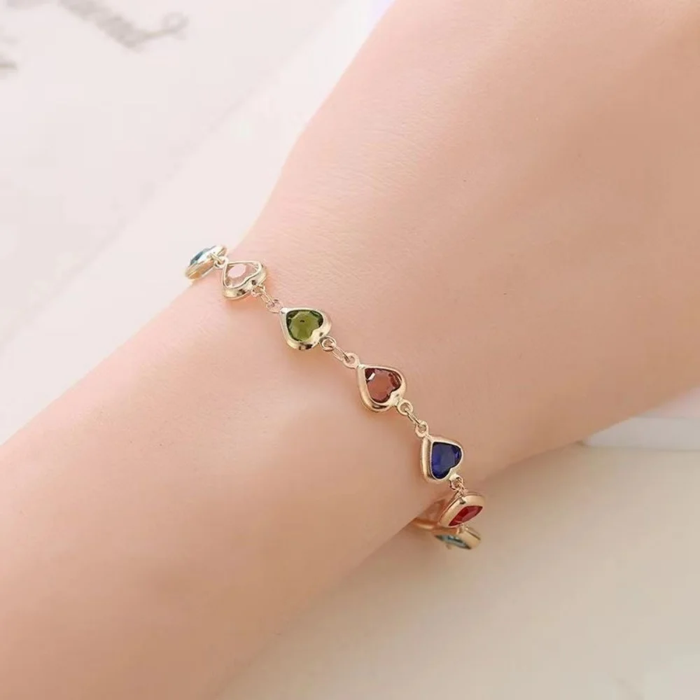 MEDFOLY 여성을위한 다채로운 귀여운 데이지 팔찌 조정 가능한 체인 섬세한 보석과 저자 극성 크리 에이 티브 우아한 팔찌