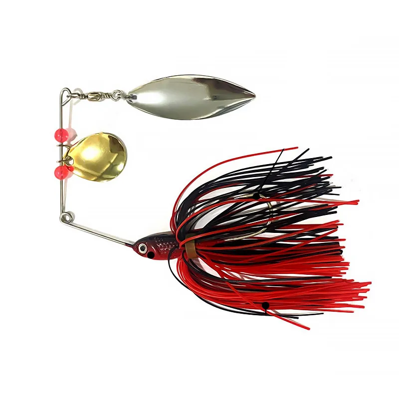 바주카포 15g 18g 스피너베이트 낚시 루어 와이어 미끼 금속 스피너 Buzzbait Swimbait Hook peche JIG Kit 스커트 For Bass Pike Winter