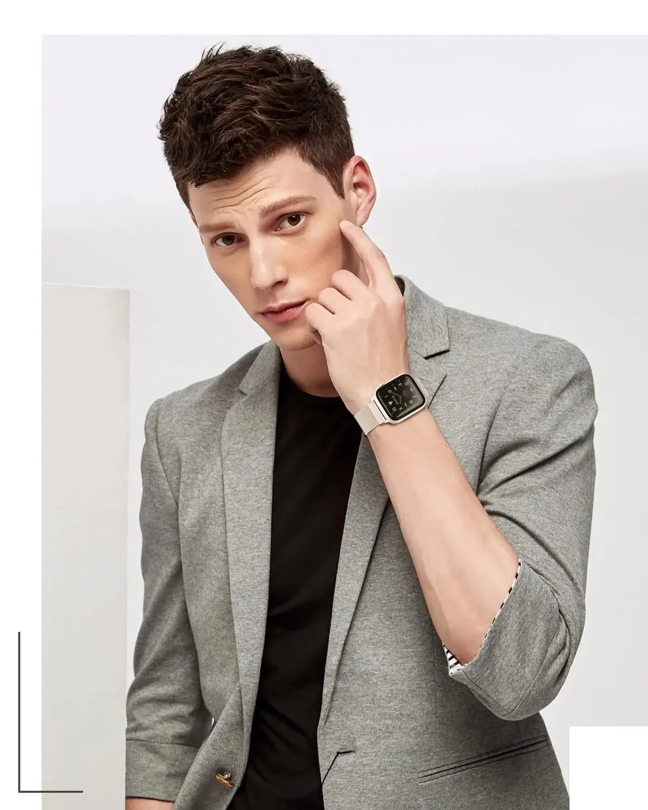 밀라노 루프 Apple Watch 밴드 44mm 40mm 45mm 49mm 41mm 38mm 42mm 44mm 팔찌 iwatch 시리즈 9 3 6 5 SE 7 8 Ultra 2 스트랩