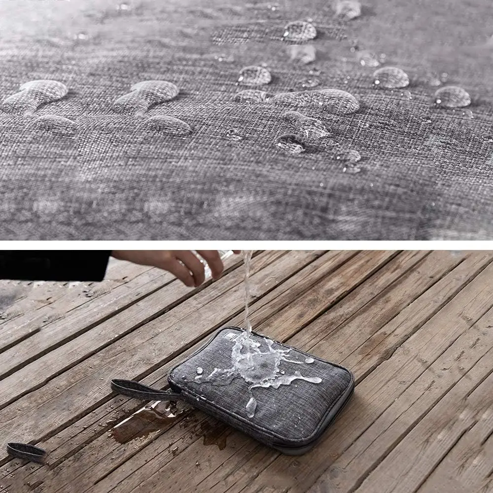 전자 주최자 가방 방수 운반 주머니 여행 가방 범용 케이블 주최자 전자 보관 가방 액세서리