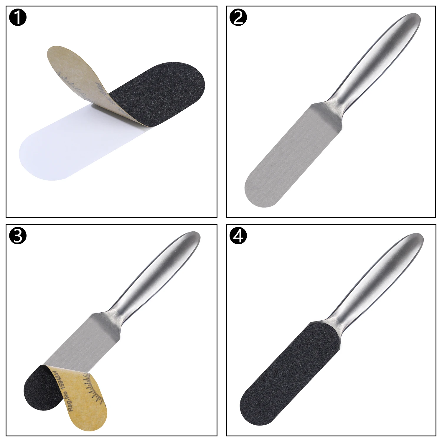 TP 20PCS 발 Rasp 직업 피트 케어 하드 데드 스킨 캘러스 리무버 페디큐어 파일 교체 스테인레스 스틸 핸들