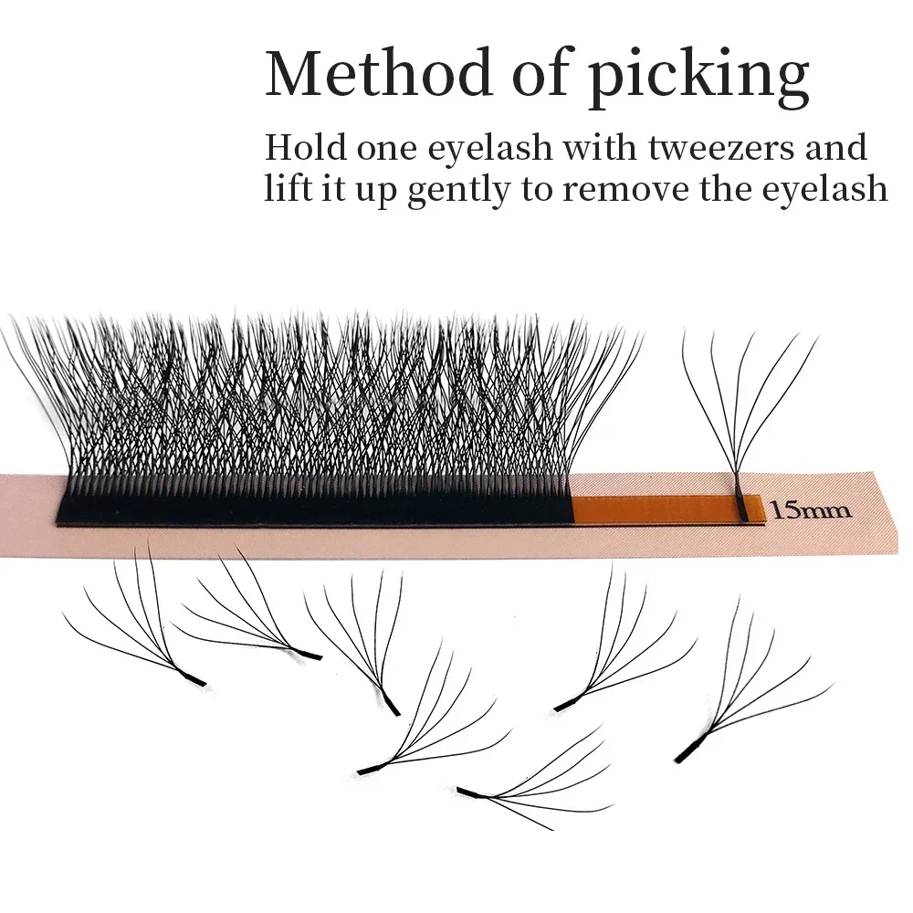 여신 W3D 4D 5D 6D 속눈썹 연장 W 스타일 가짜 밍크 자연 소프트 블룸 래쉬 자동 꽃 미리 만들어진 팬 볼륨 속눈썹